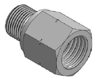 Адаптер с внутренней резьбой NPT 3/8" - Male BSP 3/8"