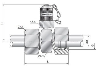Точка измерения давления М16х2,0 проходник 18L