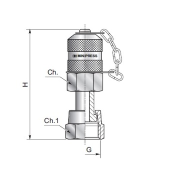 Точка измерения давления М16х2,0 гайка ORFS 11/16"