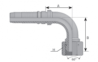 BSP 3/4"-14/90-12 int DN20