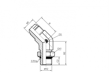 TN517-JIC 7/8"-7/8"-14 UNF