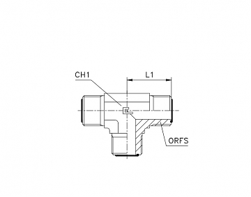 ТРОЙНИК ORFS 1.11/16 "-12 (Ш-Ш-Ш)