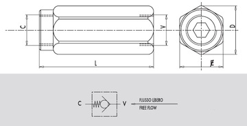 Клапан обратный VU 1.1/2" (K)