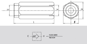 Клапан обратный VU 1.1/4" (K)