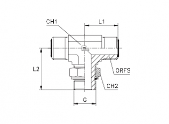 TN515-ORFS 1"-R 1/2"