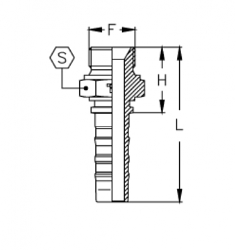MALE BSP 1.1/4"-11/0-20 CS DN32
