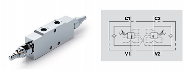 Клапан тормозной двухстороннего действия VBCD 1/2“ DE-A CC 