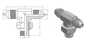 TN515-JIC 1.1/16"-7/8"-14UNF