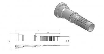Фл. 1"6000/0-20 int (47,7) DN32