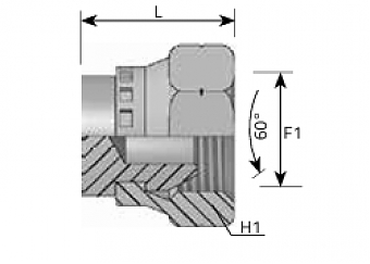 Заглушка с гайкой DKM M28x1,5