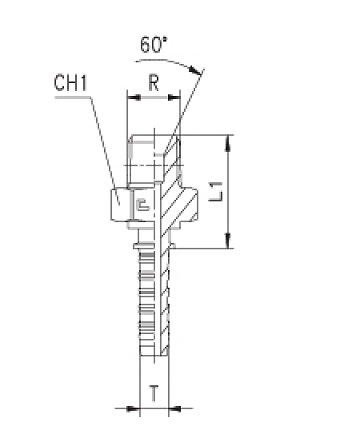 BSPT 1/8"-28/0-04 DN6 (C)