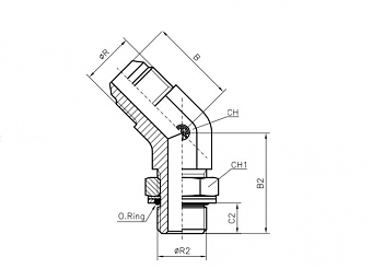 TN517-JIC 9/16"-R1/4"