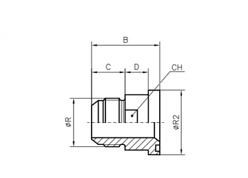 АДАПТЕР MALE JIC 37° - ФЛАНЕЦ SAE 3000 PSI