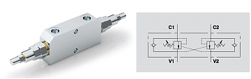Клапан тормозной двухстороннего действия VBCD 1/2“ DE 