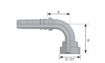 Фл. 1"6000/90-12 int (47,6) Cat DN20