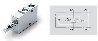 Клапан тормозной одностороннего действия VBCD 1/4" SE/А 