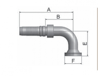 Фл. 1.1/4"6000/90-16 int (54,0) DN25 (Р)