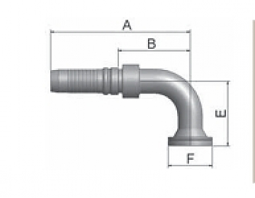 Фл. 1.1/4"6000/90-16 int (54,0) DN25 (Р)