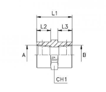 Адаптер с внутренней резьбой NPT1.1/4"