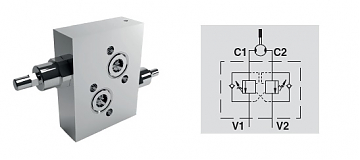 Клапан тормозной двухстороннего действия VBCDF 3/4” DE OMT