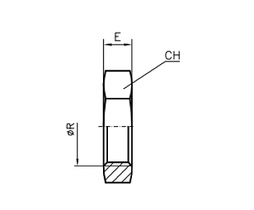 переборочная гайка JIC 7/8"-14