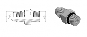 TN92-JIC 1.5/16"-1.1/16"-12UNF ZnNi (K)