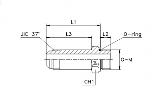 TN92GG-JIC 3/4"R3/8" L-68