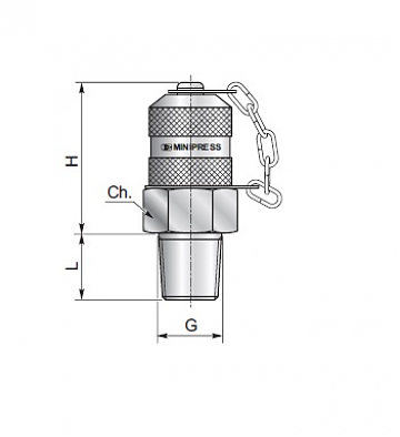 Точка измерения давления BSPT 1/4"-M16x2.0
