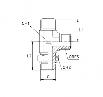 TN516-ORFS 1.3/16"-R 3/4"