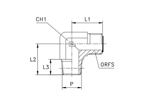 TN94-ORFS 9/16"-NPT 1/8"