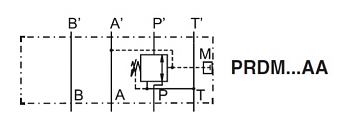Клапан редукционный модульный CETOP 5 в канал "A" PRDM3AA06SVG