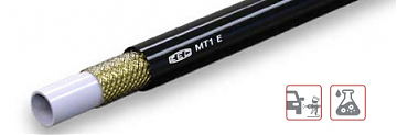 Шланг MT1E-04 DN6 WP=300bar для красок (черный)